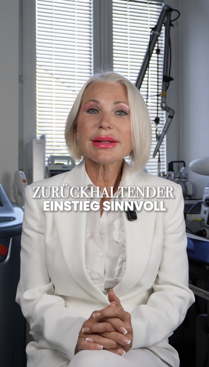 Bild aus einem Praxisvideo mit dem Untertitel „Zurückhaltender Einstieg sinnvoll“